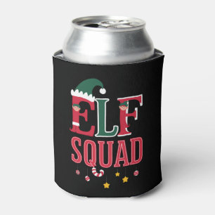 Elf-Familien-Weihnachts-Pyjama Elf-Squadron  Dosenkühler
