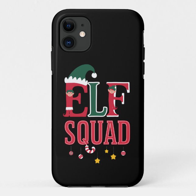 Elf Family Christmas Matching Pajamas Elf Squad Case-Mate iPhone Hülle (Rückseite)