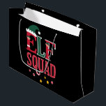Elf Family Christmas Matching Pajamas Elf Squad Große Geschenktüte<br><div class="desc">Elf Family Christmas Matching Pajamas Elf Squad</div>