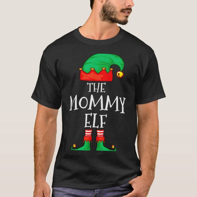 Elf Family Christmas Mommy Mom Mother Mama Elf Swe T-Shirt (Vorderseite)