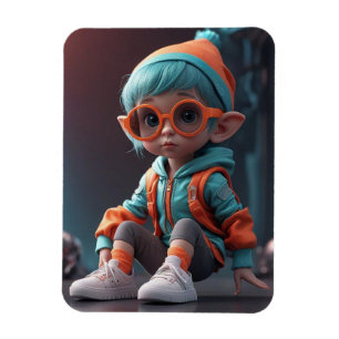 Elf Flexible Foto Magnet