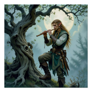 Elf Flute Poster