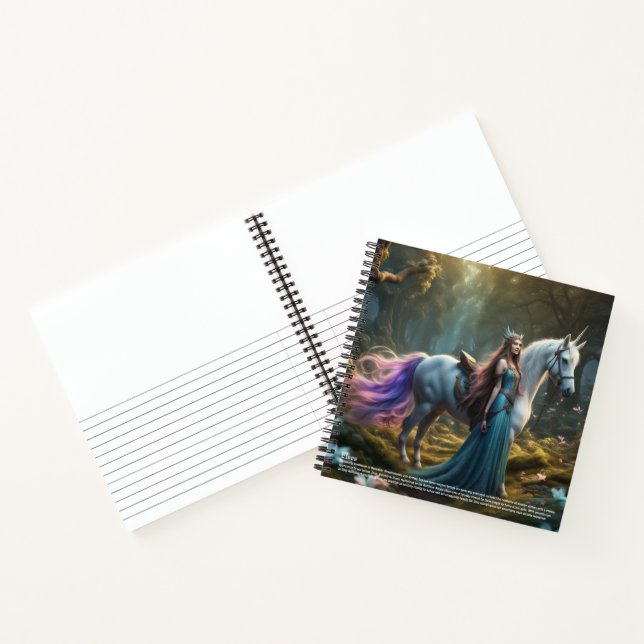 Elf Folklore Hardcover Notizbuch (Innenseite)