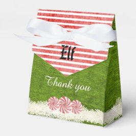 Elf Fun Weihnachts-Party Rot und Grün Thema Geschenkschachtel