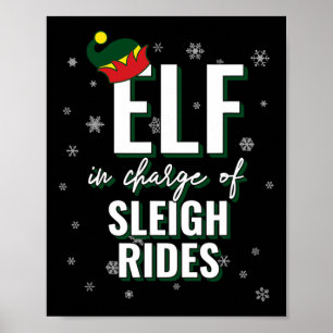 Elf für Sleigh Rides Holiday Christmas Ma Poster