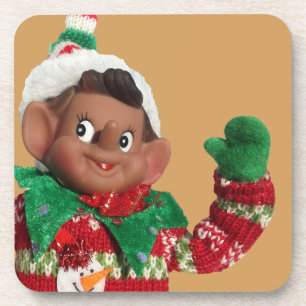 Elf Getränkeuntersetzer