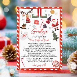 Elf Goodbye Letter Goodbye von Elf Weihnachten Einladung