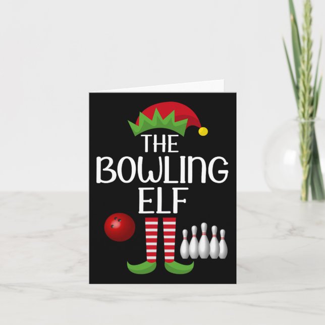Elf Group Matching Familie Weihnachtskostüm The Bo Karte (Vorderseite)