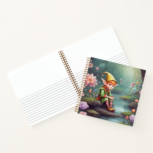 Elf Hardcover Notizbuch (Innenseite)