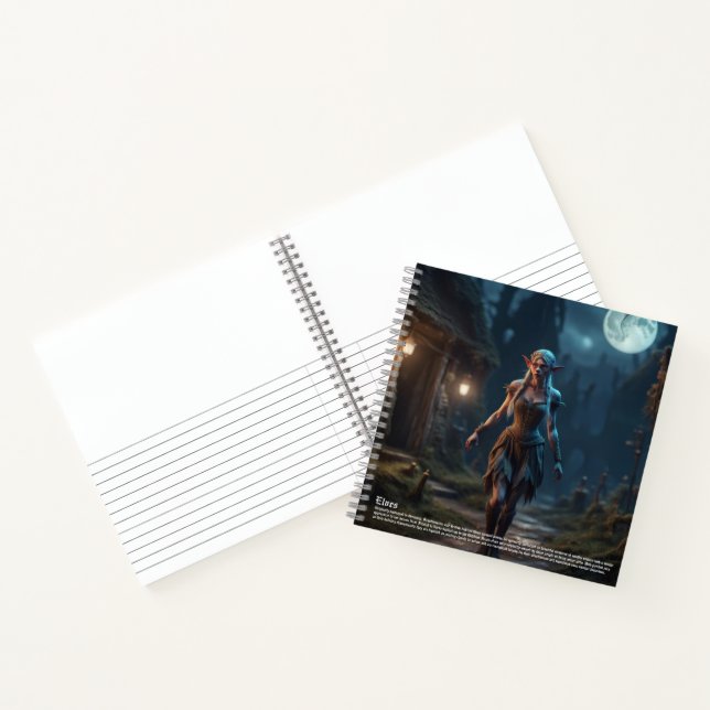 Elf Hardcover Notizbuch (Innenseite)