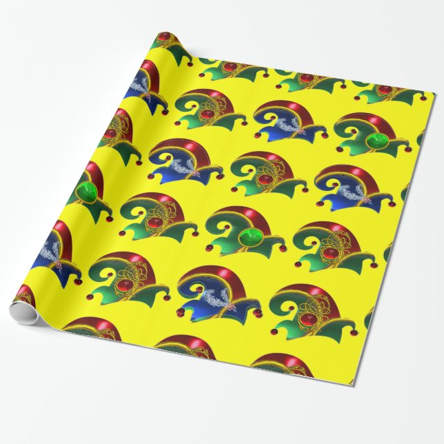 ELF HATS,KLEEBLATT,DIAMOND FEATHERS,Gelb Geschenkpapier (Ungerollt)