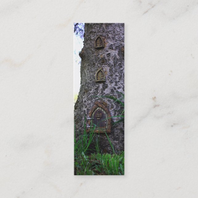 Elf-Haus-Lesezeichen Mini Visitenkarte (Vorderseite)