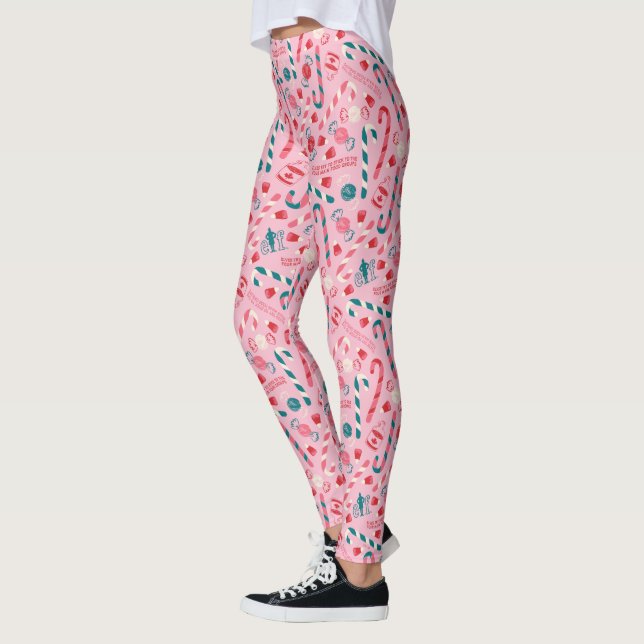 Elf Holiday Candy Pattern Leggings (Links)