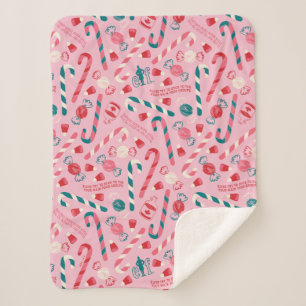 Elf Holiday Candy Pattern Sherpadecke
