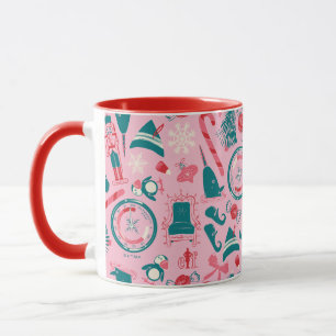 Elf Holiday Gerahmt Icon Muster Tasse