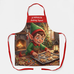 Elf Holiday Gingerbread Schürze