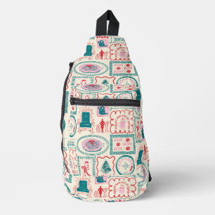 Elf Holiday Icon Muster Crossbody Bag