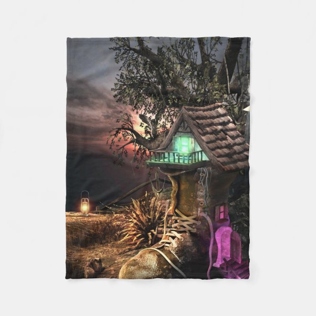 Elf House Fleecedecke (Vorderseite)