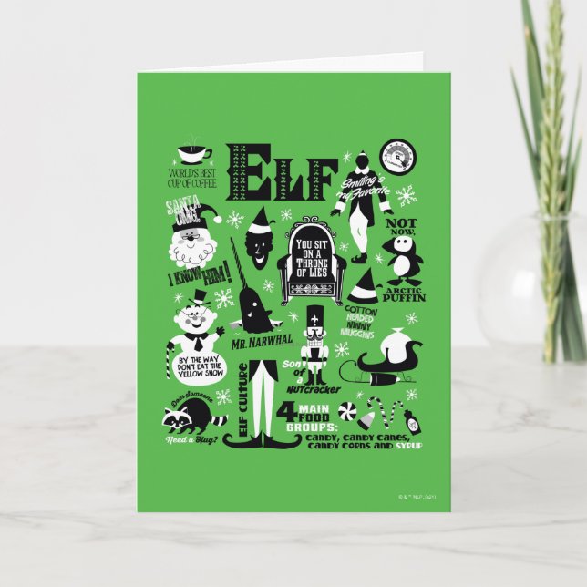 Elf Icons und Movie Quotes Karte (Vorderseite)
