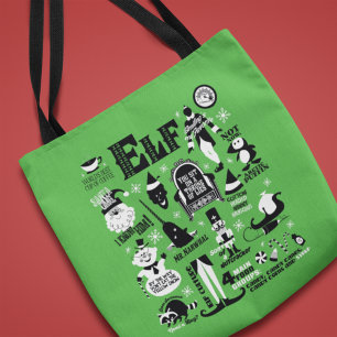 Elf Icons und Movie Quotes Tasche