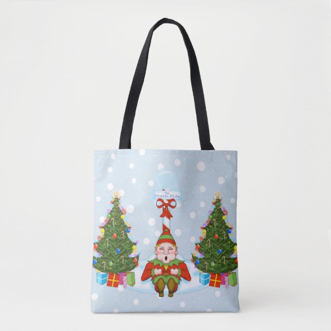Elf im Nordpol Tote Tasche (Vorderseite)