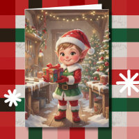 Elf in Santas Werkstatt | Personalisiertes Weihnac