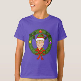Elf in Wreath Boys T - Shirt