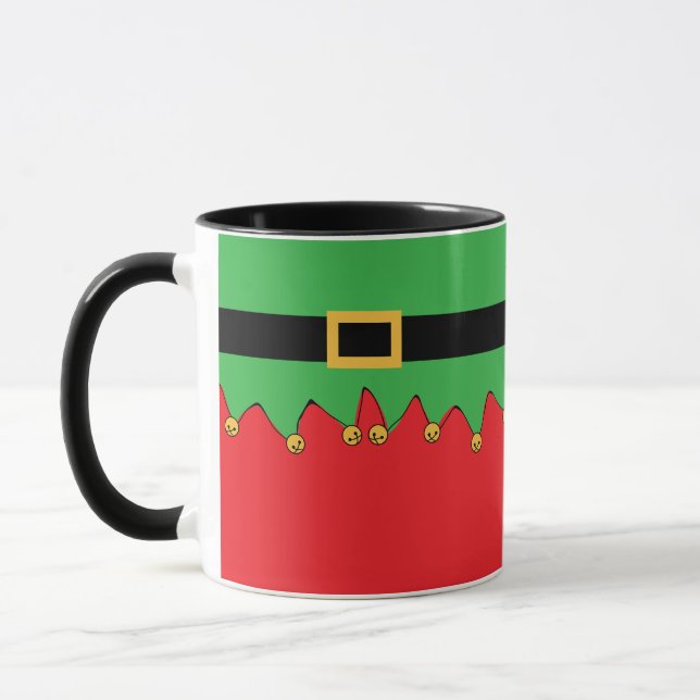 Elf Jingle! Niedlicher Urlaub Tasse (Links)