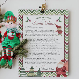 Elf Jungen Rentner-Brief Weihnachten Schreibtisc Einladung