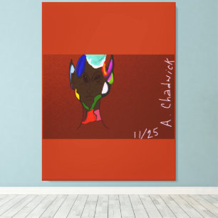 Elf-Kartenkunst auf gespannter Leinwand