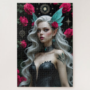 Elf Maiden verzaubern mit Aquamarinen Flügeln und 