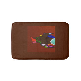 Elf Map Art  Badematte