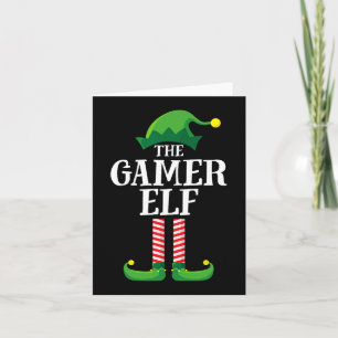 Elf Matching Family Group Weihnachts-Party Karte