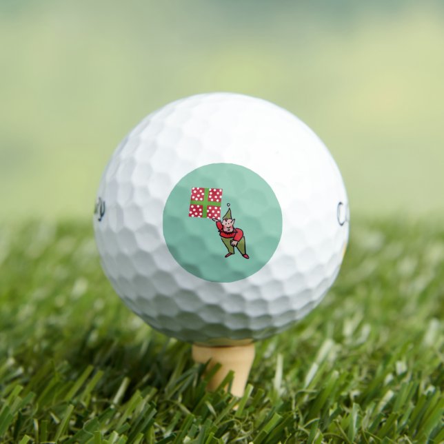 Elf mit Geschenk Callaway Warbird Golfbälle 12 pk (Insitu T-Shirt)