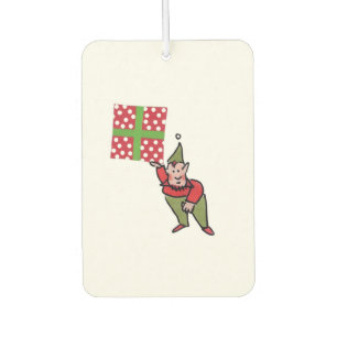 Elf mit Polka Dot Geschenkgutscheine für die Autol Autolufterfrischer