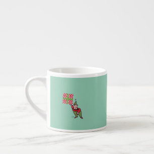 Elf mit Polka Dot Gift Espresso Tasse