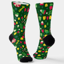 Elf Movie Candy Muster Socks
