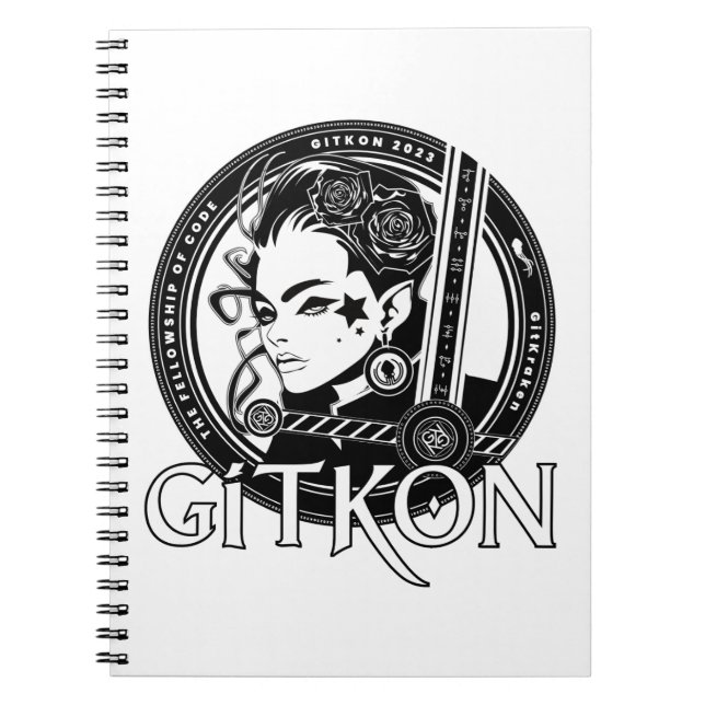 Elf Notebook | GitKon: Das Fellowship of Code Notizblock (Vorderseite)