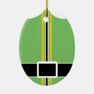 Elf-Ovalschmuck Keramikornament