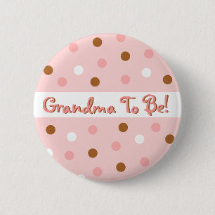 Elf-Polka-Punkt-Großmutter, zum Button zu sein