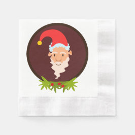 Elf Portrait White Paper Napkin Serviette