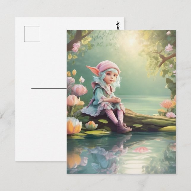 Elf Postkarte (Vorne/Hinten)