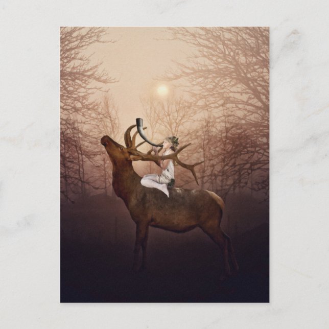 Elf Prinzessin und die Postkarte für das Horn von  (Vorderseite)