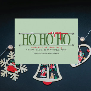 Elf-Scherereien Ho Ho Ho Weihnachtsfeier Einladung