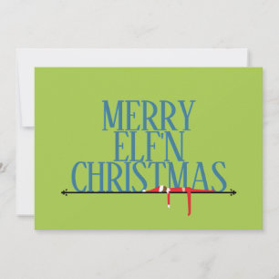 Elf-Scherz-Grußkarten-Foto Weihnachtskarte Feiertagskarte