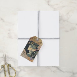 Elf Scrapbook Layered Vintag Ephemera Gift Tags Geschenkanhänger