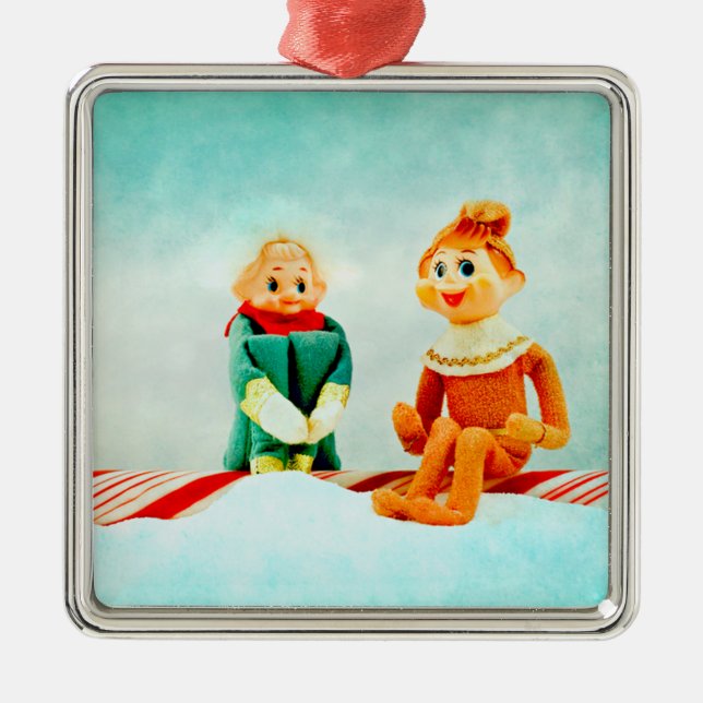 Elf Silbernes Ornament (Vorne)