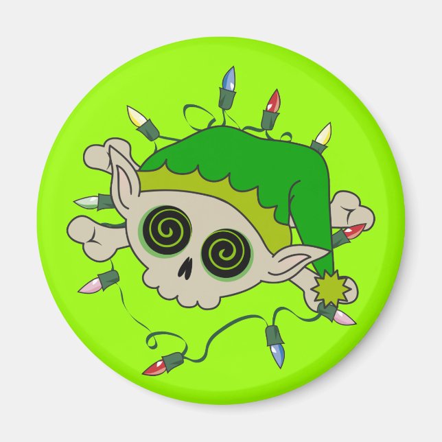 Elf Skull Magnet (Vorne)