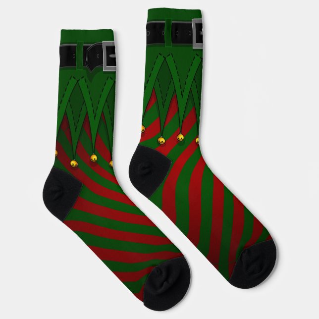 Elf Socks Festive Christmas Elf Costume Socks Socken (Rechts)