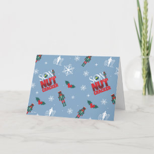 Elf "Sohn eines Nutcrackers" Wintermuster Feiertagskarte